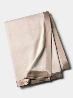 Cozy Earth Bamboo Blanket King/Cali King in Oat with Driftwood Retail $238